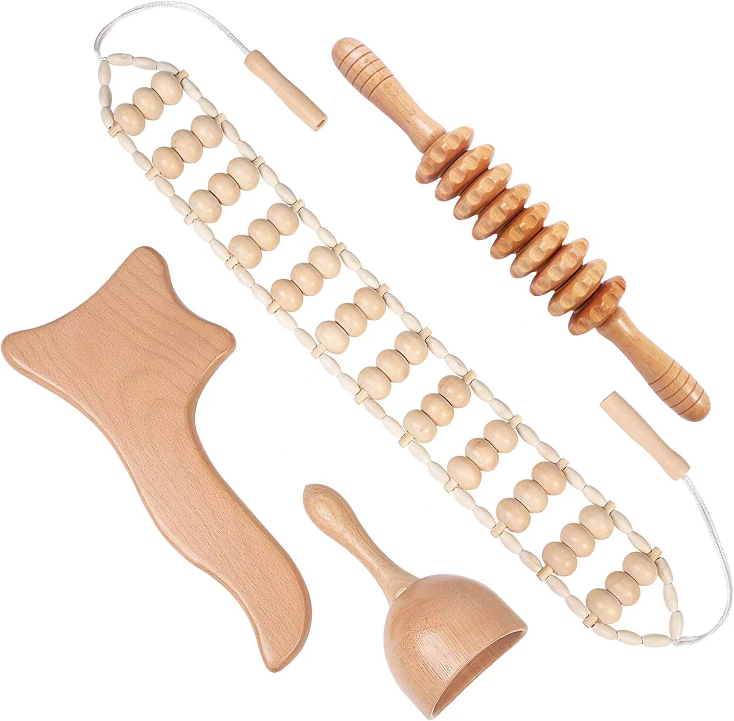 Beech massager Rolling bar scraping set